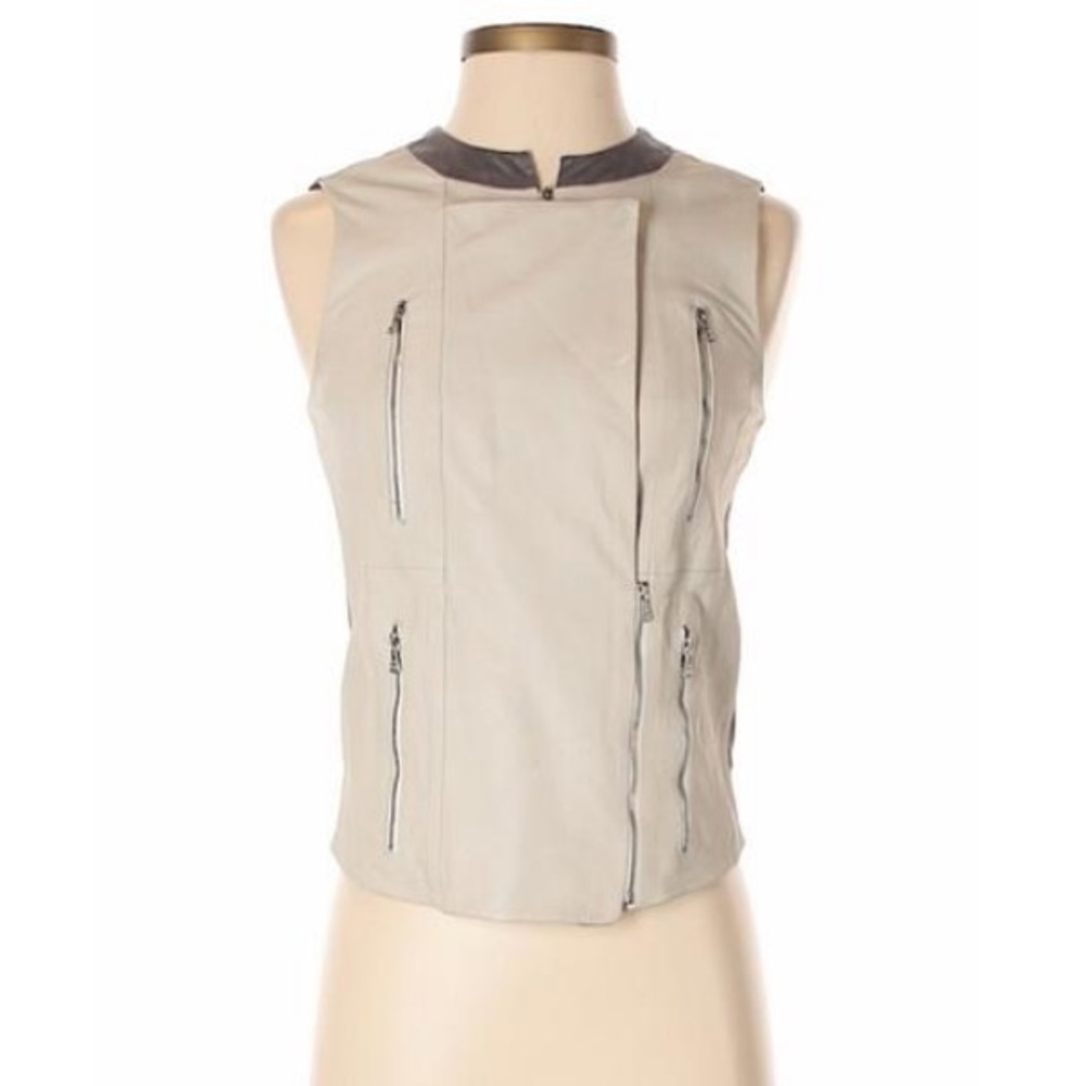 NWOT J Brand Leather Vest
